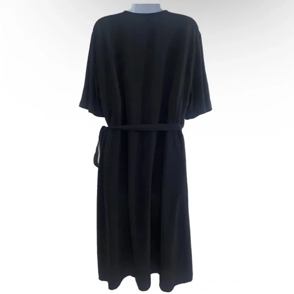 Eileen Fisher Womens Tencel Wrap Career Dress Size 14 Knee Length EUC - Picture 7 of 12